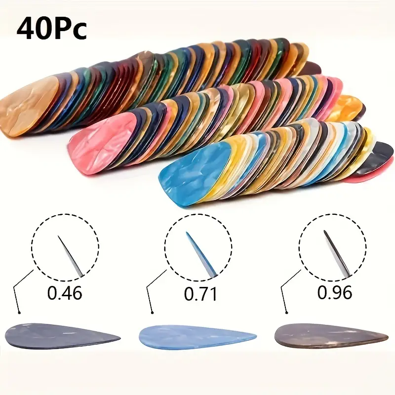 20pcs Tres Espesores, Púas De Guitarra