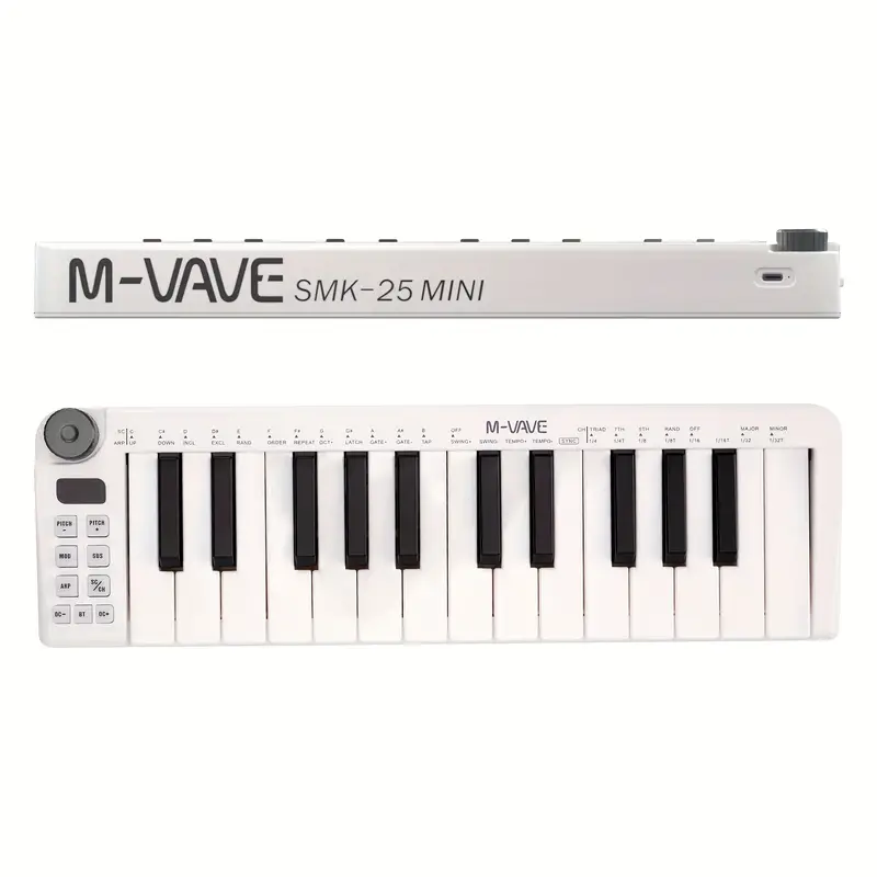 Mini25 Controlador MIDI De Teclado USB MIDI Portátil